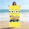 1pc Minions Cute Carto Beach Towel Super Absorbent Lightweight Ideal for Kids Adults Pool Beach Travel Bath Home Daily Use