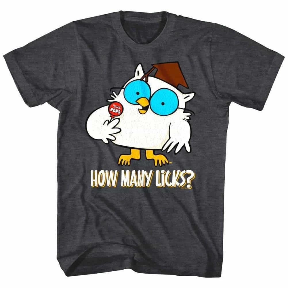 Tootsie Roll Pops Mr Owl How Many Licks Men's T Shirt