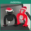 Плюшевая игрушка Горилла Тэг, милый и забавный плюшевый зверек с рождественской шапкой