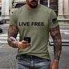 Men's Printed Short Sleeve T-Shirt Men's Loose Casual Short Sleeve Top