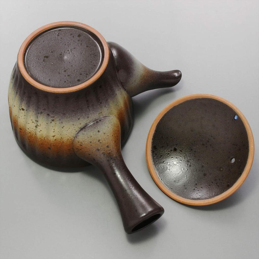 Чайник Ichikyu Mino Ware Bizen Style Sogi Type Сделано в Японии Коричневый 360 мл 585-18