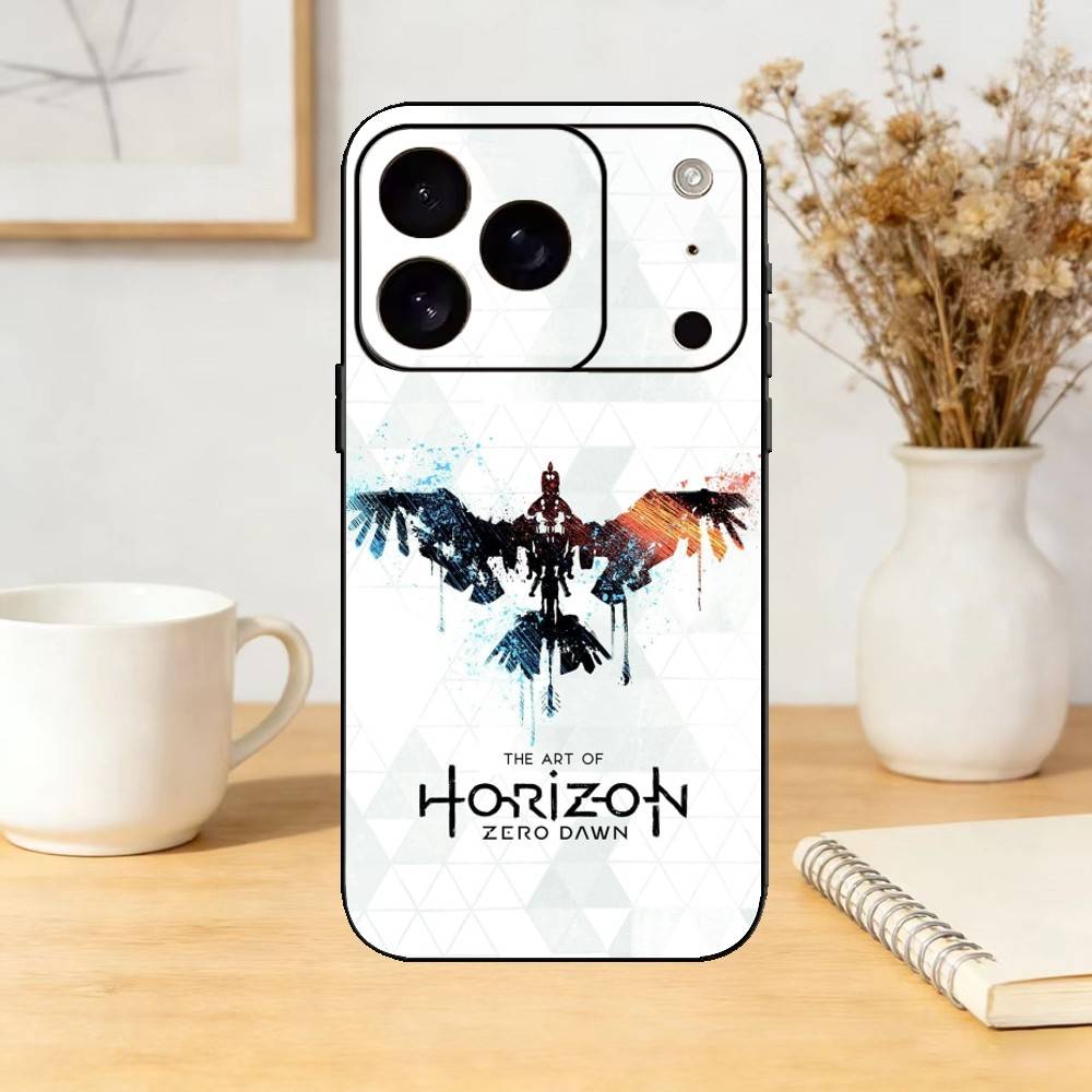 Чехол для телефона Aloy H-Horizon Game Z-Zero D-Dawn Силиконовый черный Мягкий Для IPhone 17,16,15,14,13,12,11,SE,Plus Pro Max