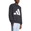 adidas Essentials Men's Big Logo Crew Sweatshirt Black JE8949