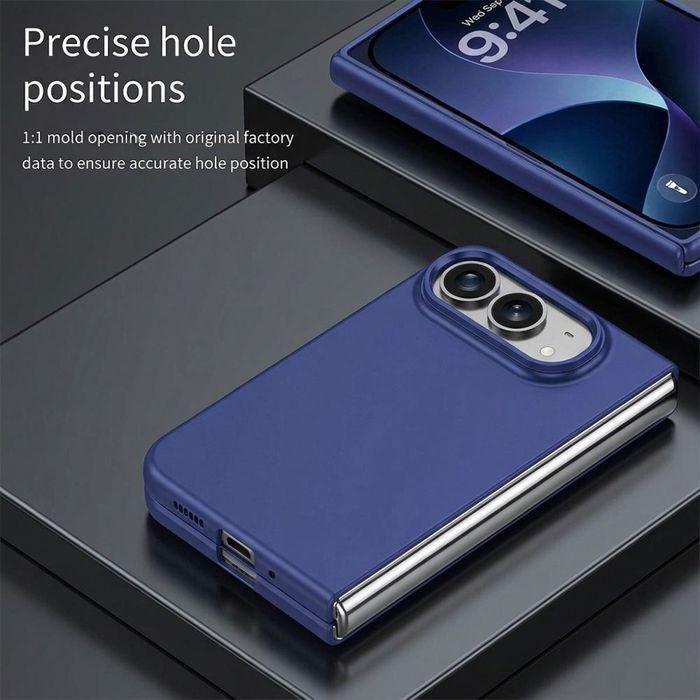 Coque + 2 Verres Trempés pour iPhone Duo, Protection Rigide Anti-Rayures Antichoc Bleu Marine
