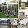 Terrace PVC windproof waterproof transparent curtain 3*3m