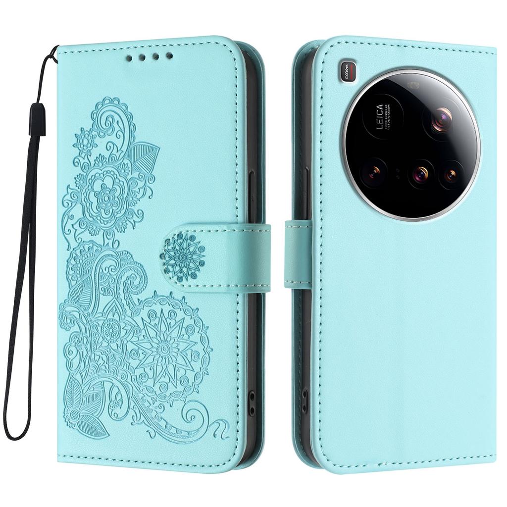 For Xiaomi 15 Ultra Phone Cases Mandala Flower Leather Wallet Mobile Cover with Strap