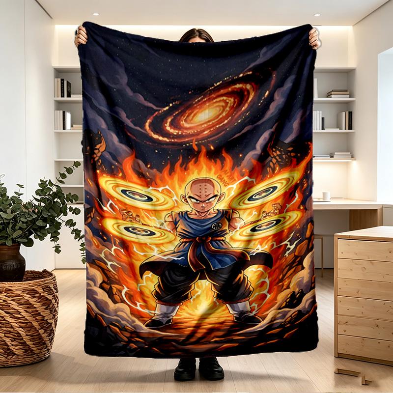 DRAGON BALL Print Blanket - Soft & Comfortable, for Bedroom, Travel, Sofa, Home Decoration - Birthday Christmas Gift for Friend