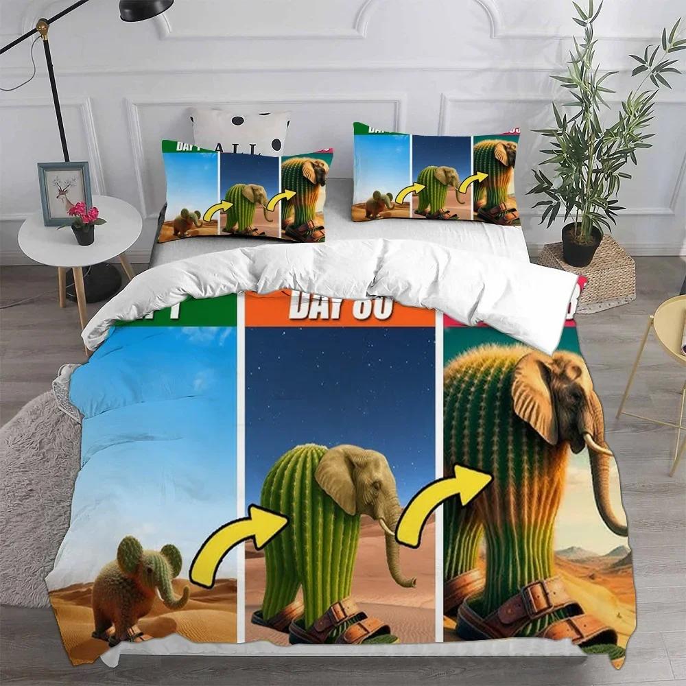 Italian Brainrot Characters Duvet Cover Set - Suitable for Bedroom, Home and Dormitory, Machine Washable Duvet Cover Set