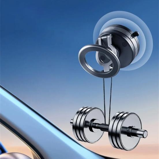 Магнитный вакуумный автомобильный держатель для телефона, вращающийся на 360 градусов, с сильной присоской, регулируемый держатель для приборной панели с креплением на воздуховод