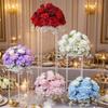 Uflower 30/40 см Искусственный шар из роз Цветок DIY Свадебный centerpiece Стол Домашняя вечеринка Декор Искусственная композиция из цветов