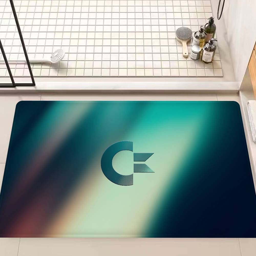 Retro Commodore 64 Door Mat Washable Non-Slip Living Room Sofa Chairs Area Mat Kitchen Bedside Area Rugs