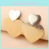 Fashion Gold Metal Women's Casual Heart-shaped Design Earrings For Special Occasions Gift