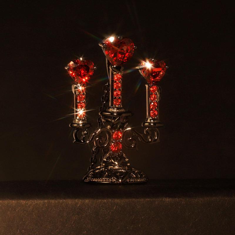 Европейское и американское ретро полое ожерелье-подсвечник, подвеска на Хэллоуин, парная ключичная цепочка