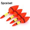 5pcs/set New Plastic Bobber Fishing Night Float Light Stick Ball Boia Eva Foam