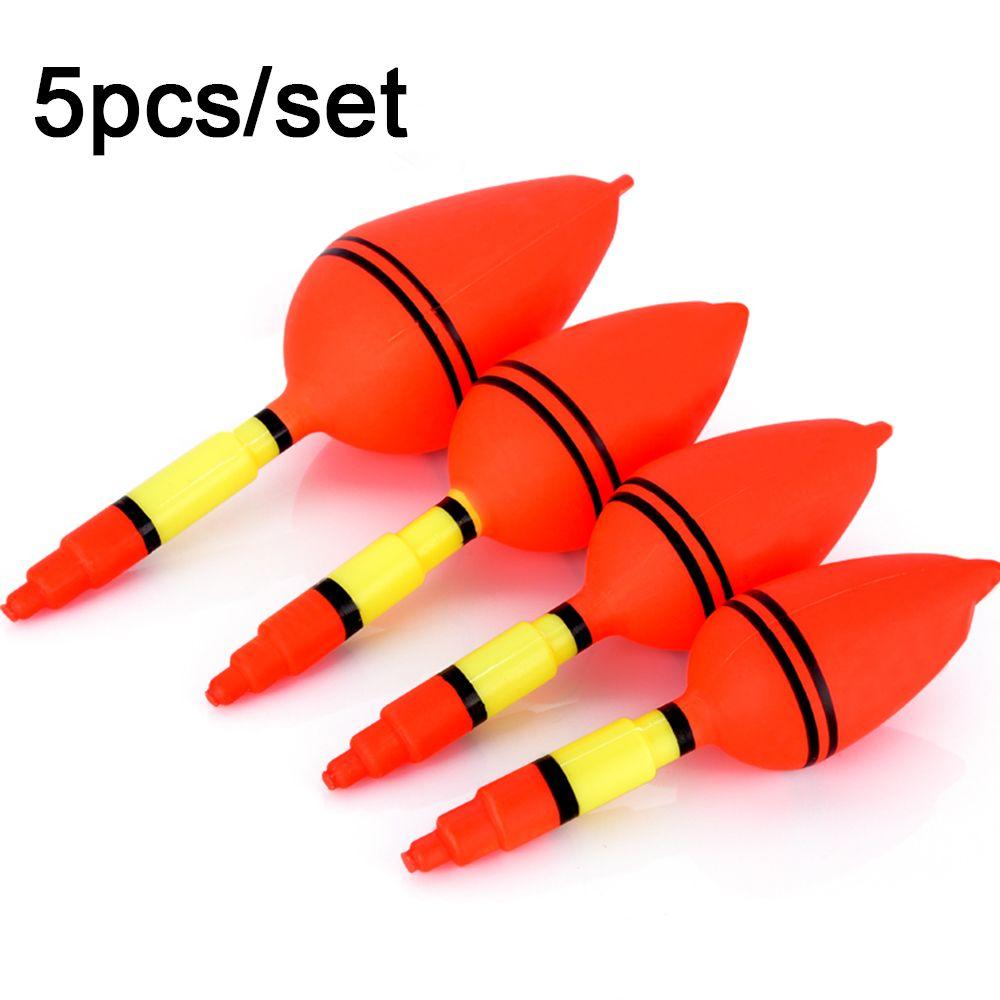5pcs/set New Bobber Plastic Light Stick Ball Boia Eva Foam Fishing Night Float