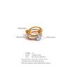 Eetit Delicate Stainless Steel 3 Colors 3 Finger Links Stacked Ring Delicate Popular Attractive Jewelry Accessories