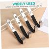 Stainless Ladder Hooks Wall Mount 4 Pack Metal Key Hooks Soft Felt Lining for Gun Rack Shotgun Wall Mount Storage Stainless Steel Gun Hanger