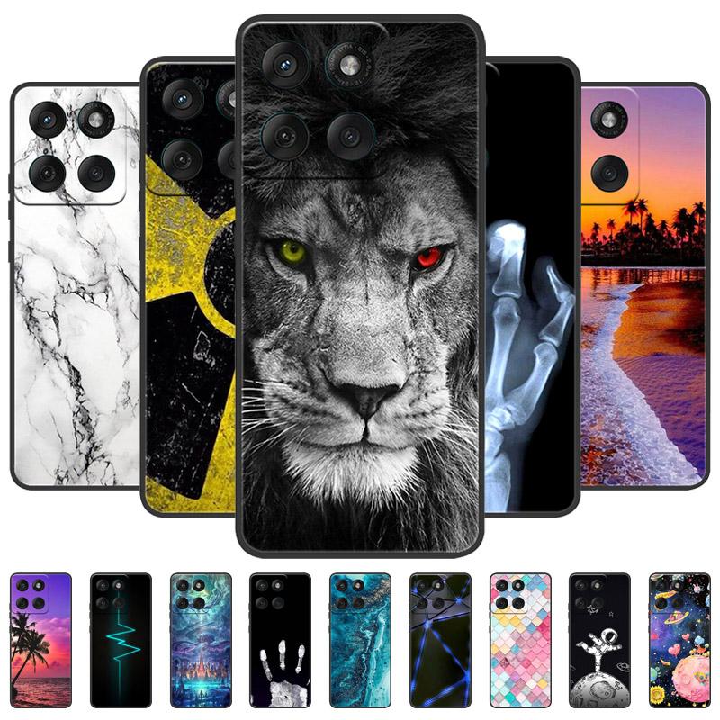 For Motorola Edge 60 60s Pro Case XT2507-1 Cool Fashion Wolf Lion Phone Case For Moto Edge60 Edge60s Pro Soft Silicone TPU Cover