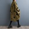 Oversized Polka Dot Trench Coat Women Vintage Autumn Loose Ladies Outwear Casual Trench Coats Fashion Woman Long Jacket Coat