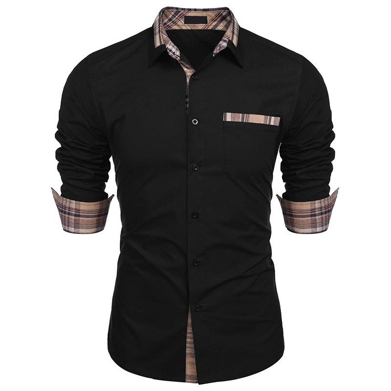 Formal Men's Shirt Long Sleeved Autumn Casual Men's Shirt Men's Clothing Shirts (men’s)