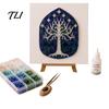 Stress Relief Creative Hobby DIY Mosaic Art Kit, Fantasy Circular Door Tile Craft Diy Kit Sea Glass for Adults Beginners, Handmade Gift Personalized