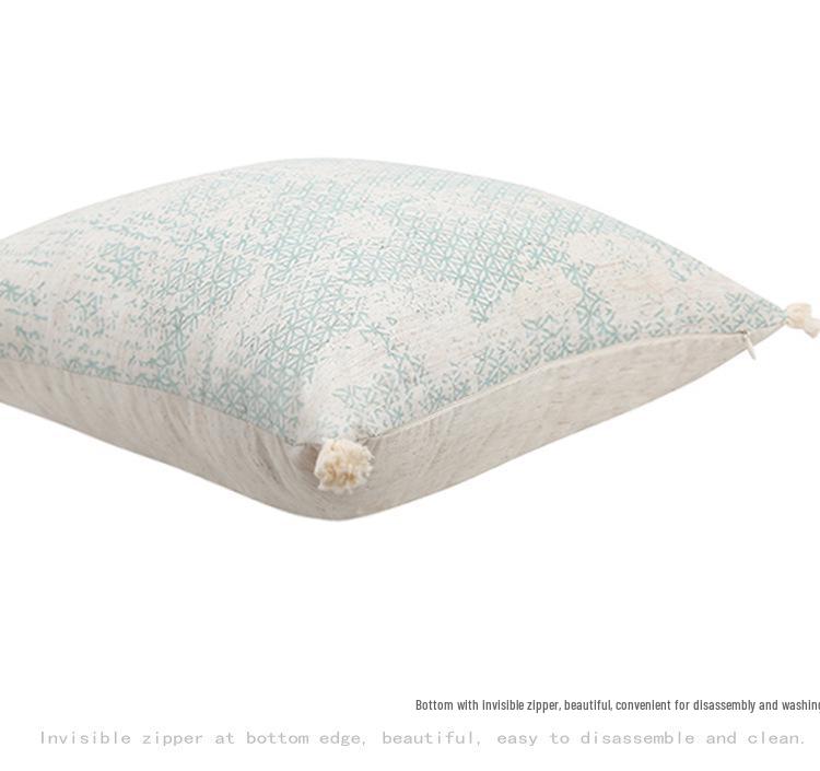 Ретро Кантри Принт Хлопково-Льняная Наволочка-Подушка