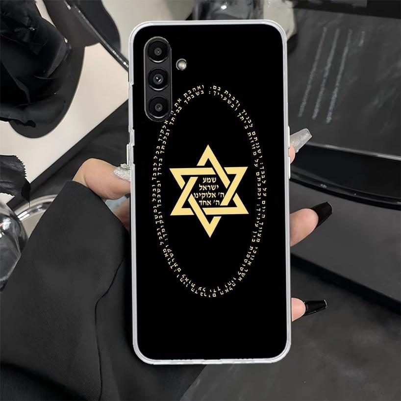 Чехол для телефона с символом Звезды Давида для Samsung Galaxy A16 A26 A36 A56 A15 A14 A13 A12 A55 A54 A53 A25 A24 A23 A35 A34 A33 A05S