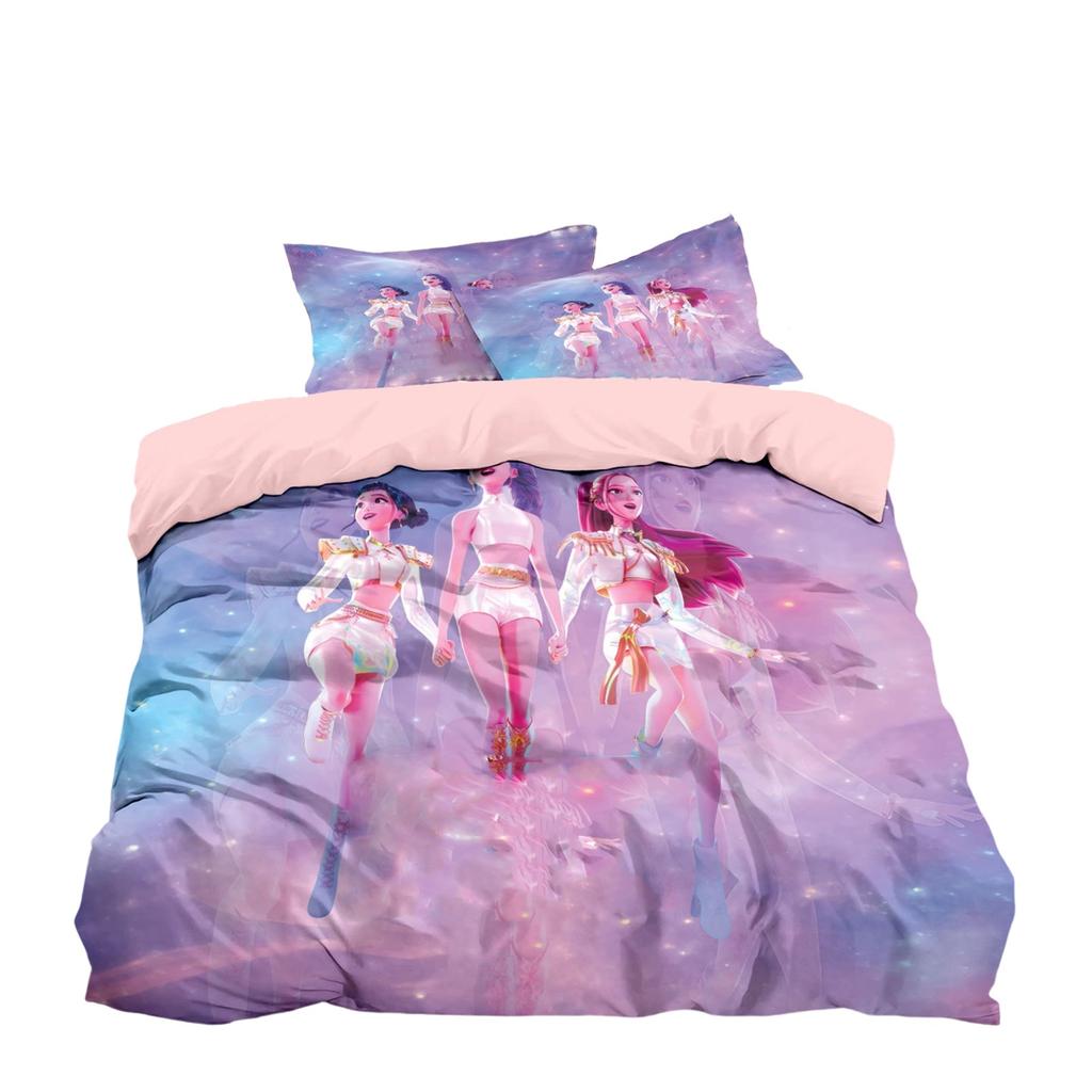 Three Piece Duvet Cover With Digital Printing Kit, Brushed Pillowcase, Duvet Cover