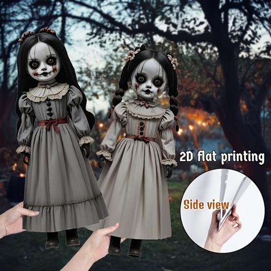 2 шт. Хэллоуинские куклы ужасов, садовые таблички, реалистичные готические садовые колышки, фестивальные жуткие куклы, жуткое украшение для вечеринки