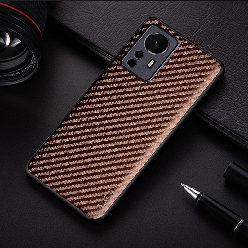 Чехол для телефона с текстурой углеродного волокна для Xiaomi Mi 12 12S Pro Ultra Lite 12X 5G, модный дизайн, чехол для Xiaomi 12T Pro