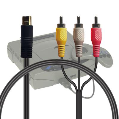 Кабель AV Allone для Sega Saturn x x 5 см Стерео AV (Ранние/Поздние Модели) 1.5 1.5 Кабель, Портативный, ALG-SSAVC