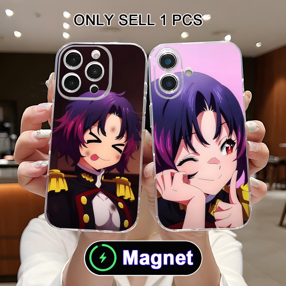 Mato seihei Yakumo Ezo Прозрачный ТПУ Magsafe Чехол для мобильного телефона для iPhone 17 16 15 14 13 12 11 Air Pro Max Plus Mini Цветная крышка