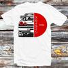 Футболка Nissan Skyline R34 Красная Полумесяц Закат B1357
