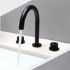 Basin Faucets Total Brass Black Bathroom Faucet Brushed Gold Sink Faucets 3 Hole Hot And Cold Waterfall Faucet Water Tap