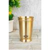 Чистая латунь стакан для питья подачи воды, йоги и аюрведы, набор из 2 штук