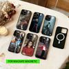 Чехол для телефона Michael Jackson для iPhone 17, 16, 15, 14, 13, 12, 11 Plus, Pro, магнитный, для Magsafe, беспроводной зарядки