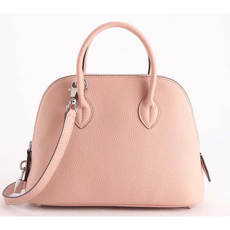 Сумка-ракушка из коровьей кожи, Нишевая высококлассная сумка для боулинга, Мини ручная сумка через плечо для женщин