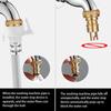 Латунный кран, адаптер для выхода воды, стиральная машина, автоматический разъем для остановки воды, быстрый разъем для ванной комнаты