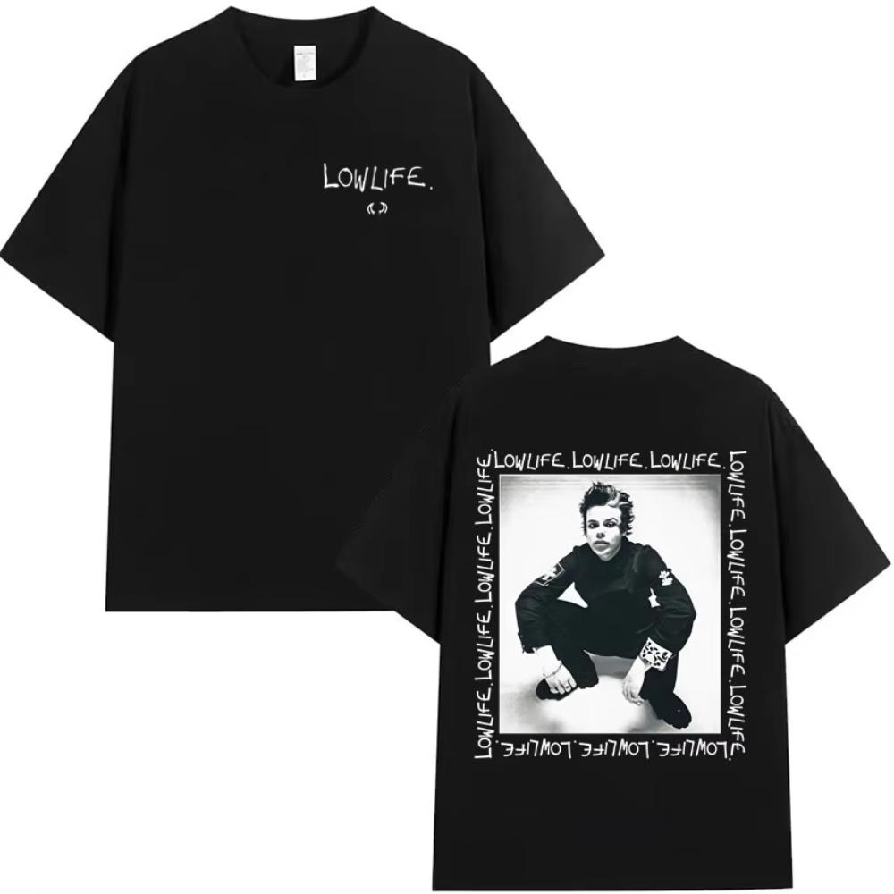 Yungblud Мировой Тур Футболки Мужские Женские Мода Рок Готика С коротким рукавом Футболка Мужская Хип-Хоп Чистый Хлопок Спортивная Футболка Для фанатов G...