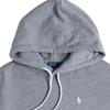 Платье с капюшоном из флиса с длинными рукавами и вышитым логотипом пони Polo Ralph Lauren для женщин, серое WMPODRSNFA20392-020