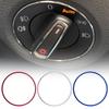 Декоративная рамка переключателя фар автомобиля, наклейка на кольцо для Golf, Jett, Passat 15x10x1 см, автомобильный стиль, автомобильные аксессуары
