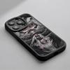 Чехол для телефона Orv Korean comics design для iPhone 16 15 14 13 12 11 Plus Pro Max, высококачественный роскошный силиконовый чехол из натуральной кожи ягненка, черный
