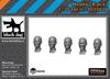 Black dog head 3D printer resin parts HAU3D35026 1/35 (8 pieces) (military)