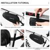 Bicycle Triangle Bag Waterproof Rainproof Durable Cycling Tube Frame Pouch Bag MTB Road Bike Frame Front Bag Outdoor Sport Pouch