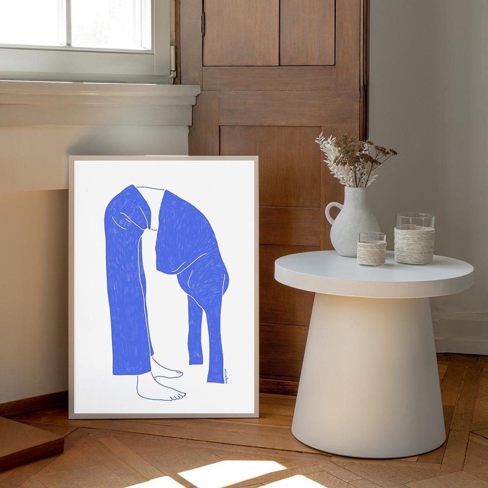 Nordic Abstract Woman Poster Print Funny Home Decoration Canvas Painting Girls Bed Room Feminism Aesthetics Wall Art Pictures