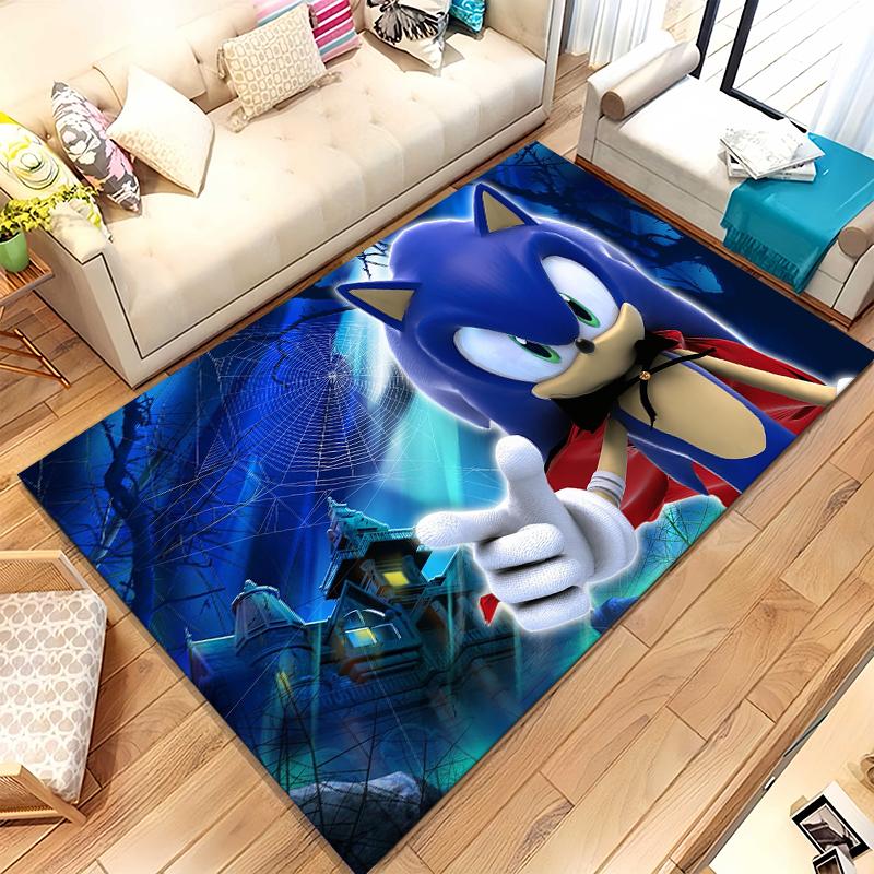 Ретро S-Sonic Мультяшные Игры Гостиная Нескользящий Ковер Мягкий Ковер для Спальни Детской Игровой Комнаты Дивана, Домашний Декор Придверный Коврик Подарок