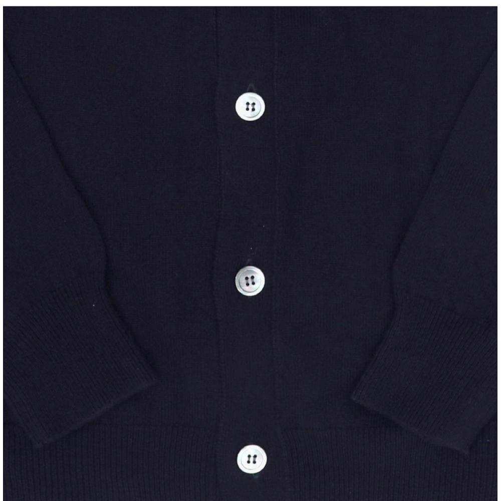 Comme Des Gar Ons Double Heart Wappen V Neck Cardigan Ax N058 051