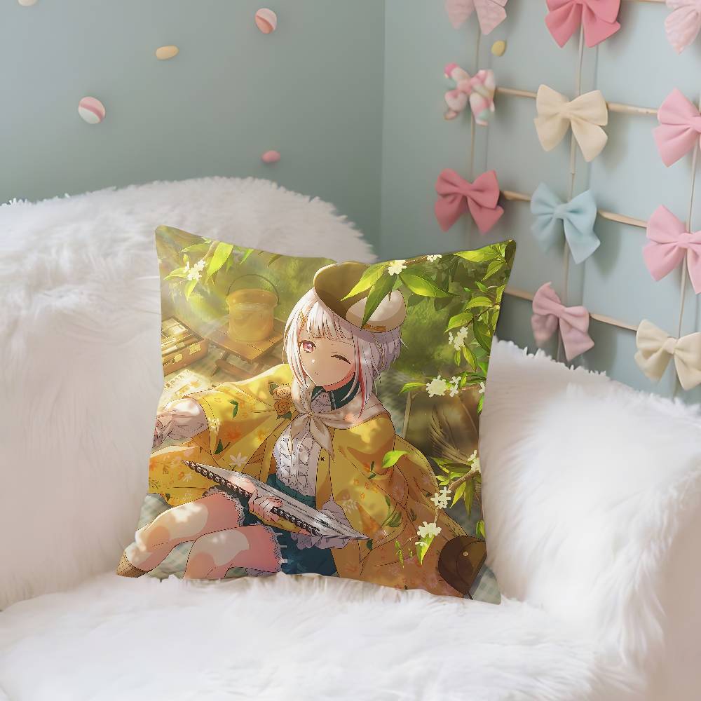 BanG Dream Аниме Наволочка Декоративная Наволочка Скандинавский Винтажный Стиль Наволочки для Подушек Дом Гостиная Диван Диван Сиденье