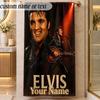 Beach TowelElvis Presley Custom Name Text Personalized Soft Towel for Beach Pool Indoor Home Decor Gift