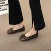 Мода 2024 Летняя мода женские элегантные туфли с квадратным носком и бантом на плоской подошве